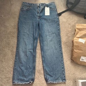 Zara high rise ankle length jeans - 8